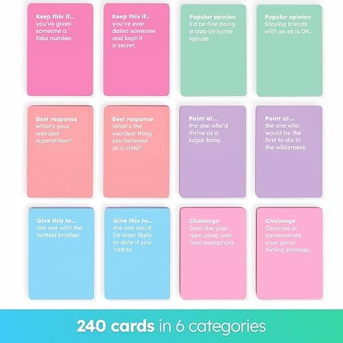 ⭐️ It’s Girl Time - Girls Night Card Game for Bachelorette, Galentines or Ladies Night - 240 Sweet & Sassy Questions with Challenges - Fun Party Game for Adults & Teens thumbnail 2