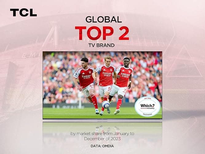 TCL 55PF650K 55-inch 4K Ultra HD, HDR TV, Smart LED Fire TV (Dolby Vision, Dolby Atmos, DTS, HDR 10, Alexa built-in, Airplay2, Miracast) thumbnail 5
