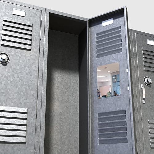 Blulu 2 Pcs Magnetic Locker Mirror Small Real Glass School Rectangular Locker Magnetic Makeup Mirror for Bathroom Household Refrigerator Cabinet(4 x 5.8 Inches) - 4 x 5.8 Inches thumbnail 7