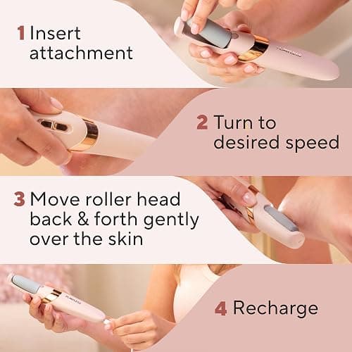 Finishing Touch Flawless Pedi, Rechargeable Electric Callus Remover Tool for an at-Home Spa Pedicure Experience, Removes Dry Skin for Smoother Feet thumbnail 6