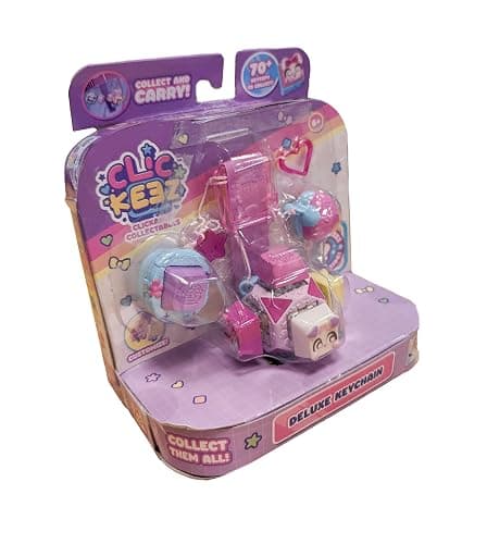 Clickeez Deluxe Keychain Fidget Cube | Collectible Character Keyboard Keys Click and Clack | Create Your Own Fidget Keychain | Ages 6+ thumbnail 7