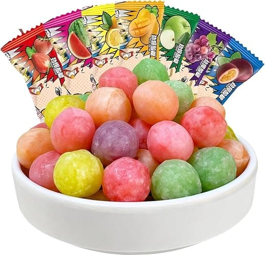 JOIYSVEN- Extreme Sour Hard Candy 100g (3.53Ounce)- Assorted Flavors- Extreme Sour Candy Challenge – Retro Party Bag & Gift Hamper Treats Bulk,For pranks, Christmas, Chinese snacks, final boss sour candy - Image 1