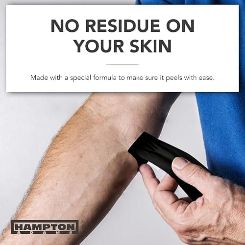 Hampton Adams Athletic Sports Tape, Very Strong, Easy Tear, No Residue | Premium Cotton Blend, 45 ft Rolls, 3 Pack, Strong Hold for Fingers Ankles & Wrists, Tears by Hand, No Sticky Residue thumbnail 4