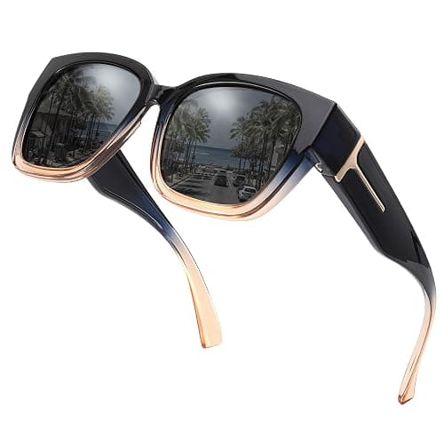Myiaur Fit Over Sunglasses for Women, Trendy Designer Style Oversized Polarized Sunglasses for Driving with UV400 Protection - Image 1