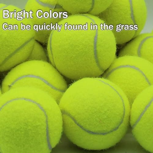 SHYUJAJIE Tennis Balls, 20 Pack Training Tennis Balls,High Elasticity Practice Tennis for Beginner, Exercise Playing Balls for Pet Dog thumbnail 3