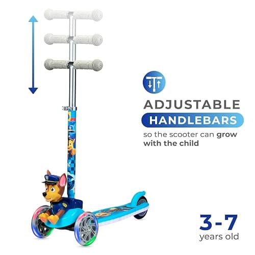 Kick Scooter for Kids, 3 Wheel Self Balancing, Light Up LED Wheels thumbnail 6