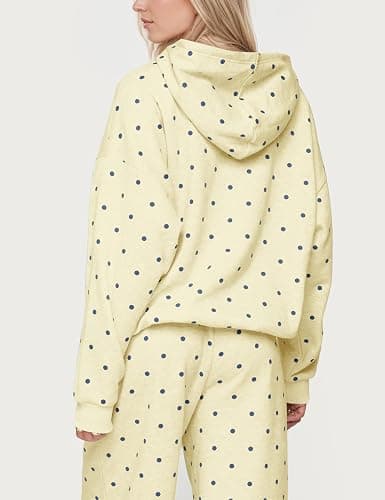 Lauweion Polka Dot Set-Womens Oversized Hoodie and Wide Leg Sweatpants thumbnail 2