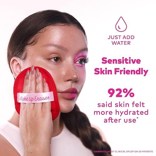 The Original Makeup Eraser, 7-Day Set, Erase All Makeup with Just Water, Including Waterproof Mascara, Eyeliner, Foundation, Lipstick, Sunscreen, and More! - Strawberry Fields thumbnail 5