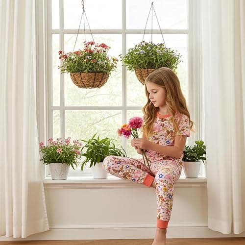 PATPAT Bamboo Viscose Pajamas Sets for Boys Girls Kids Toddler, 3 Pack Shorts & Pants Sleepers, Ultra-soft Snug Fit Pjs 2-12Y thumbnail 2