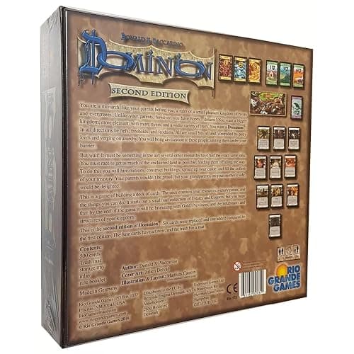 Rio Grande Games Dominion 2nd Edition | Deckbuilding Strategy Game for 2-4 Players, Ages 13+ | Updated Cards, Artwork, Streamlined Rules thumbnail 2