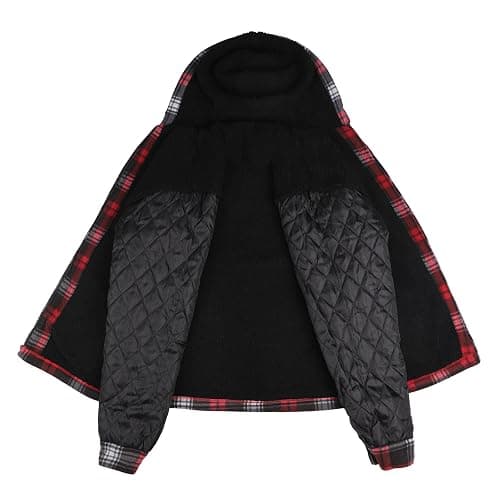 Facitisu heavyweight flannel red/black jacket thumbnail 5