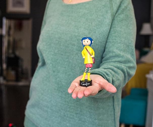 Surreal Entertainment Coraline in Rain Coat PVC Bobble Figure for Adults Only | Collectible Bobblehead Action Figure, Desk Toy Accessories | 5 Inches Tall thumbnail 2