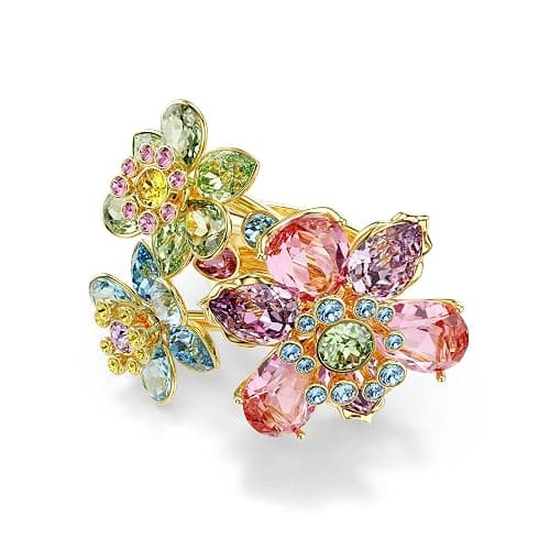Swarovski Idyllia Flower Multicolor Ring, Crystal, No Gemstone - Image 1