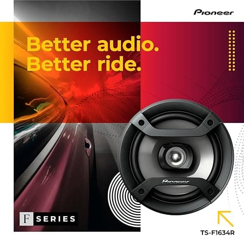 PIONEER F-Series TS-F1634R 6.5” 2-Way Speakers (Pair) – 200W Max, Balanced Sound + Smooth Treble, Great Stock Replacement, High-Efficiency Speaker Designed for OEM Power thumbnail 2