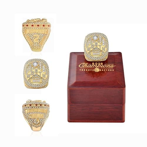 Tro 2019 Final world Championship Replica Ring with wooden box Raptors Champions gifts thumbnail 2