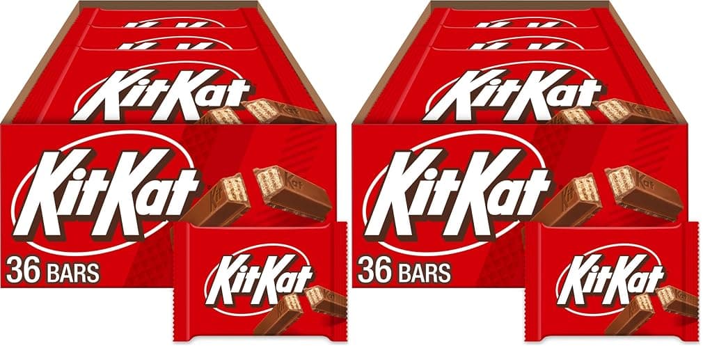 KIT KAT Milk Chocolate Wafer Candy Bars, 1.5 oz (Pack of 72) - Image 1