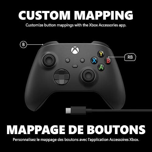 XBOX Core Wireless Gaming Controller + USB-C Cable for Series X|S, One, Windows PC, Android, and iOS thumbnail 5