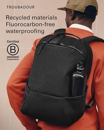 Troubadour Apex 3.0-22L Premium Laptop Backpack - Ergonomic & Water Resistant - Designed for Work and Travel - Black thumbnail 10