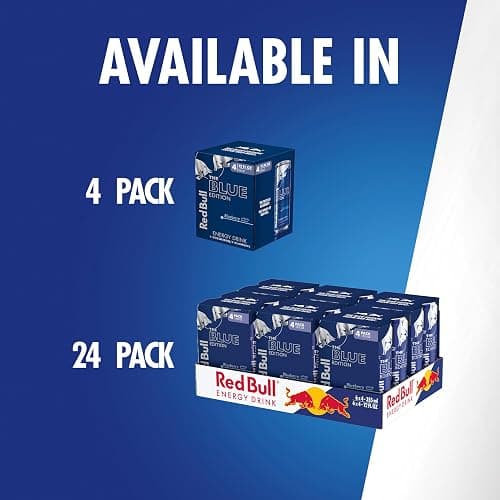Red Bull Blue Edition Blueberry Energy Drink, 12 Fl Oz, 24 Cans thumbnail 9