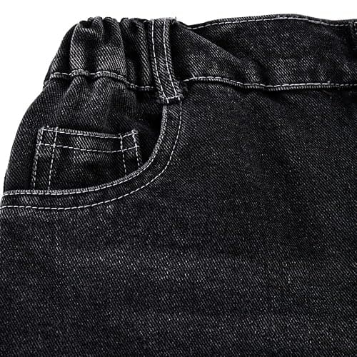 Nivne Tco Tween Girls Baggy Jeans, Cute Denim Pants with 5 Pockets & Zipper Button Closure - Loose Fit Jeans for Girls thumbnail 2