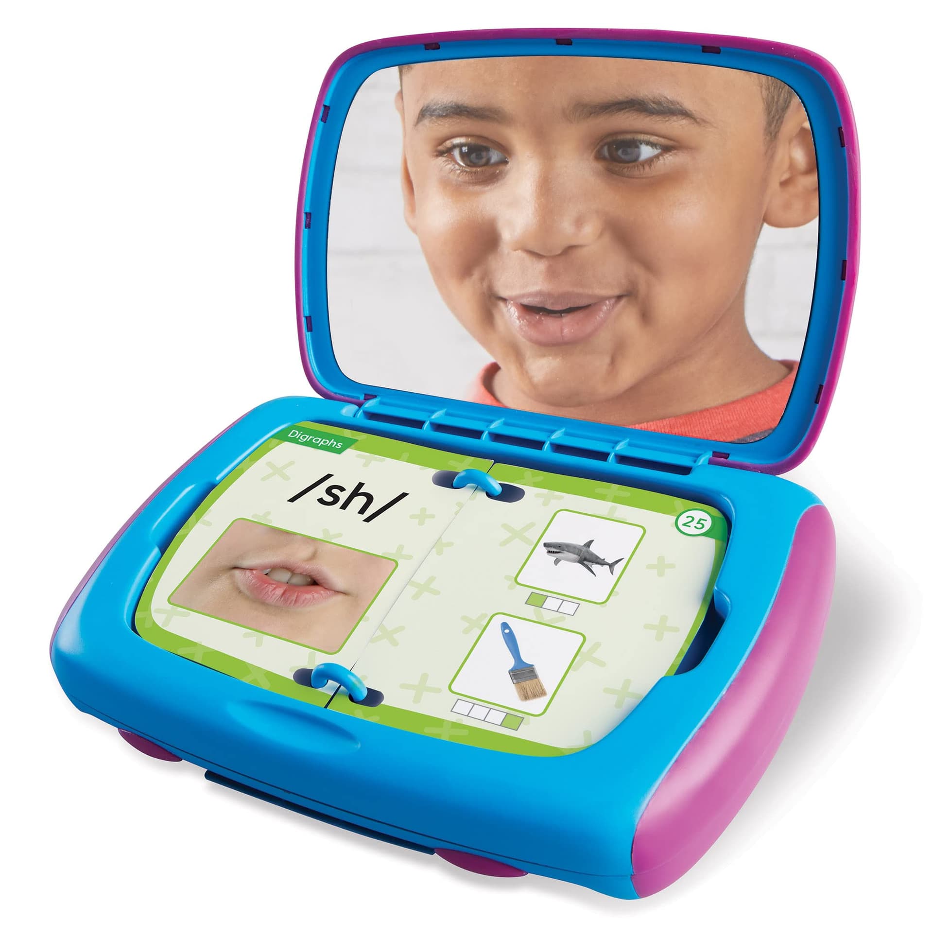 hand2mind Mirror My Sounds Phoneme Set, Phonics Flash Cards, Speech Therapy Tools, ESL Teaching Materials, Kindergarten Learning Activities, Ages 3-8, Includes 1 Mirror and Booklet in a Plastic Case thumbnail 5
