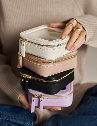 Popvibe Clear Makeup Bag Travel Cosmetic Case Transparent Toiletry Bag with Zipper, Portable Make Up Organizer Traveling Compact Car Bag for Essentials thumbnail 7