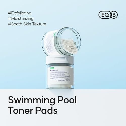 EQQUALBERRY Swimming Pool Toner Pads - Dual-Textured Facial Toner Pads for Pore Care and Gentle Exfoliation | Boosted Hydration with Hyaluronic Acid | Korean Toner Pads for Face (70 Pads) thumbnail 2