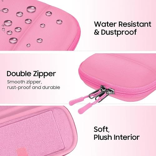FINTIE Ultra Slim Protective Carrying Case for Nintendo Switch 2 (2025) | Anti-Crush Joy-Con Protection, 10 Game Card Slots, Amiibo Cards Storage Bag, Travel & Everyday Essential, Pink thumbnail 5