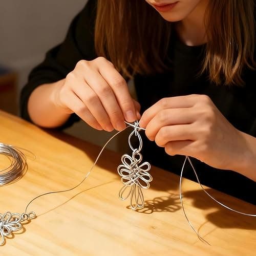 18 Gauge Aluminum Craft Wire,98 Ft Silver Metal Wire for Jewelry Making and DIY Projects，Bendable Metal Wire for Arts, Crafts, and Christmas Ornaments thumbnail 5