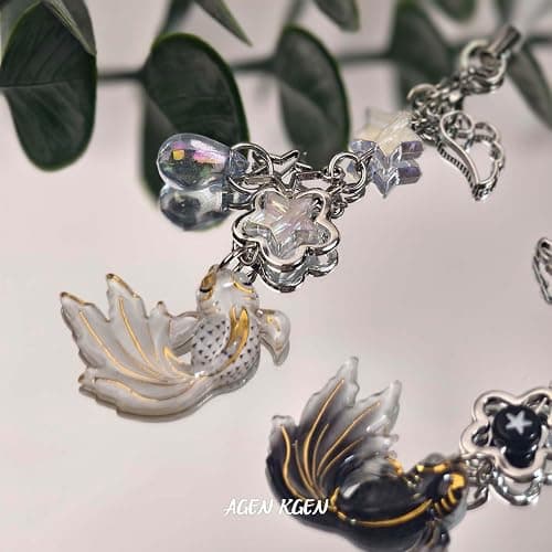 AGEN KGEN Y2K Pink Phone Cute Phone Charm - Strawberry Star Heart Charms, Camera Bag Pendants Decor for Women thumbnail 5