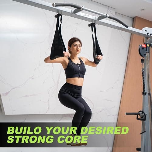Hanging Ab Straps for Pull Up Bar, Fitness Abdominal Slings Straps for Core Strength Training, Pull Up Straps for Abdominal Leg Raise Exercise Fitness Workout Strength Training thumbnail 6