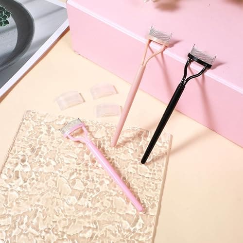 3 Pcs Eyelash Separator Tools, Washable Stainless Steel Eyelash Combs to Separate Lashes Practical Reusable Lash Comb Mascara Tool for Combing Separating Lashes thumbnail 7