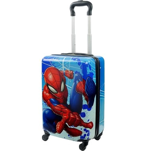 FUL Marvel Spider-Man 21 Inch Kids Carry On Luggage, Hardshell Rolling Suitcase with Spinner Wheels, Multi - Image 1
