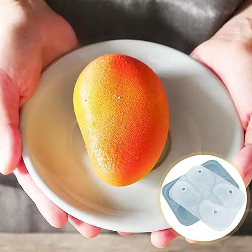 Silikon Mangoform 3d Früchte Formen Silikon Mango 19x13.9x5cm Kuchenform Mango Mit Vier Gittern Leichtes Ausformen Dessert Backwerkzeuge In Fruchtform Für Schokolade Kuchen Duftseife thumbnail 7
