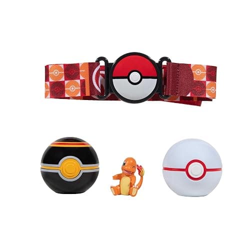 Pokémon Clip ‘N’ Go Belt Set - 2-Inch Charmander Battle Figure with Clip ‘N’ Go Belt Plus Luxury Ball and Pokéball Accessories thumbnail 2