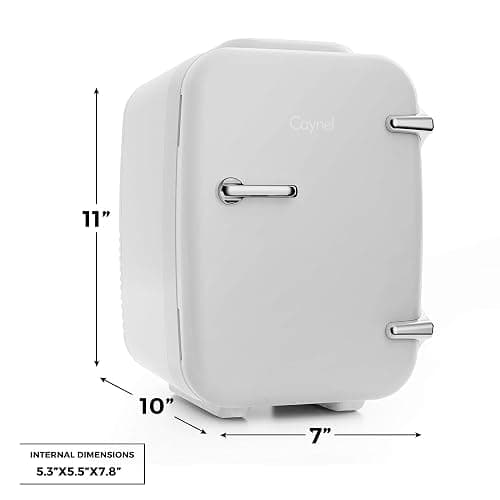 CAYNEL Mini Fridge Portable Thermoelectric 4 Liter Cooler and Warmer for Skincare, Eco Friendly Beauty Fridge For Foods,Medications, Cosmetics, Breast Milk, Medications Home and Travel thumbnail 7