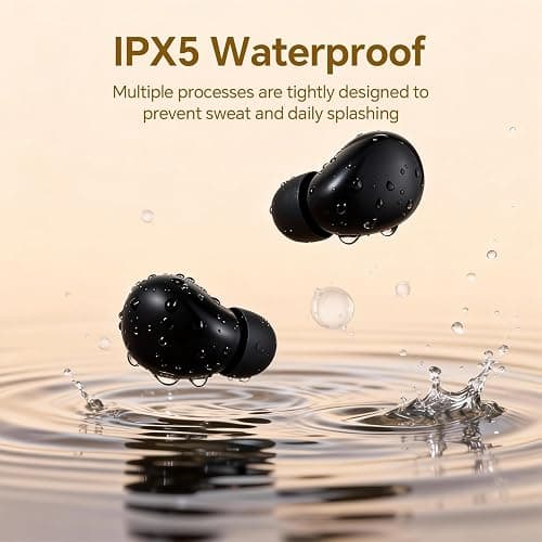 Ear Buds Invisible Mini Earbuds Wireless Bluetooth, Smallest Low Profile Micro Tiny Discreet Hidden Earbuds for Work, Small Headphones, Sleep Wireless Earphone IPX5 Waterproof for Small Ear Canals thumbnail 5