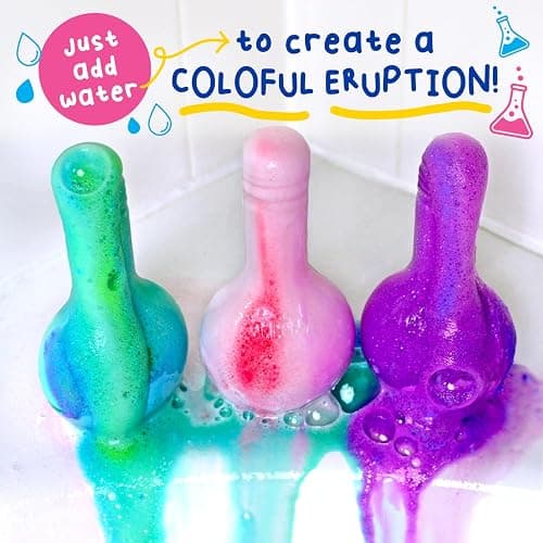 Mr. Bubble Kids Original Bath Bomb Potions - Colorful Fizzy Fun - Cool Foam and Bubble Science Beaker Bath Toys (Pack of 4) thumbnail 8