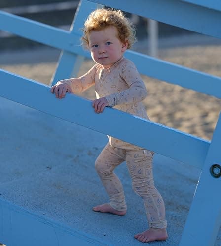 Organic Baby Bamboo Rompers with 11 Signature Prints - Infant Zipper Jumpsuits - 0-3 Months - Milestones thumbnail 3