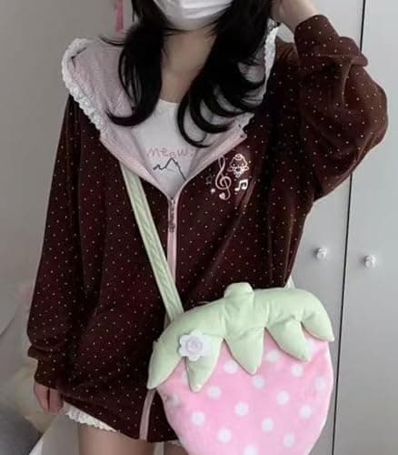 Pokn Y2K Zip Up Hoodie Jojifuku Cutecore Kawaii Hoodie Clothes Women Long Sleeves Tops Graphic Cutecore Shoujo Clothes thumbnail 3