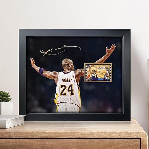 sufenvera Signed Kobe Bryant Film Photo Collage,Kobe Memorabilia Framed Poster Gifts for Basketball Fans on Birthday/Christmas/Father's Day 10x8 Inches thumbnail 2
