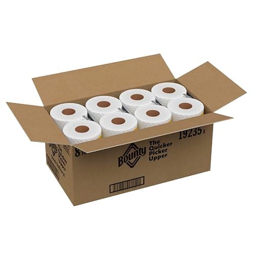 Bounty Quick-Size Paper Towels, White, 8 Family Triple Rolls = 27 Regular Rolls thumbnail 12