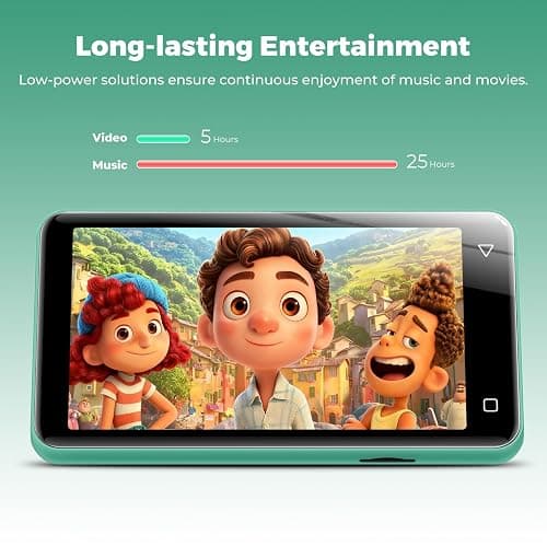 MP3 Player with Bluetooth and WiFi 80GB, innioasis MP3 Player for Kids with spotify, Spotify Kids, Pandora, Amazon Music, 4 inch Full Touch Screen Music Player, Android MP4 Player Green thumbnail 8