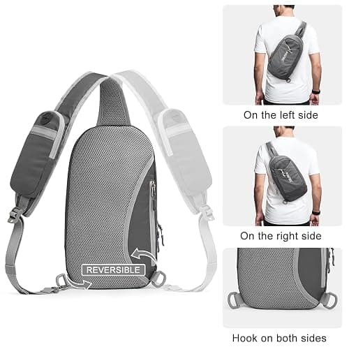 G4Free Sling Bag RFID Blocking Lightweight Crossbody Backpack Chest Shoulder Bag for Travel Sports Running thumbnail 5