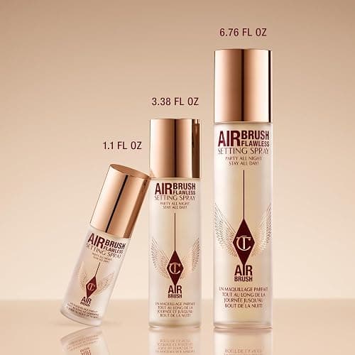 Charlotte Tilbury Airbrush Flawless Setting Spray - Ultra-Fine Hydrating Mist to Prime & Set Makeup Up to 16Hr – Soothes and Blurs Skin, Waterproof, Wedding Makeup thumbnail 10