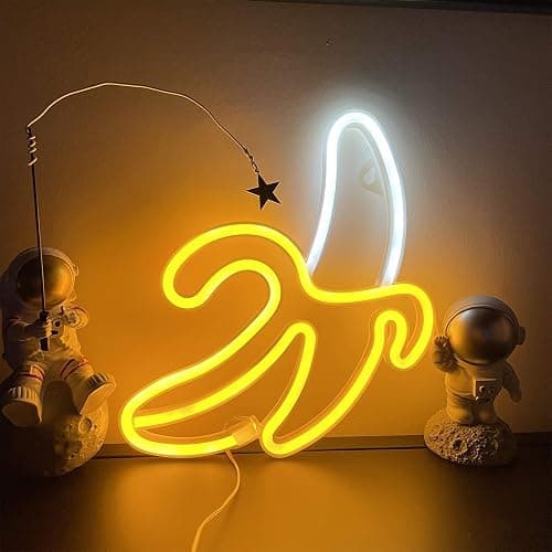 ENUOLI Banana Neon Signs,Banana Neon Light 11.4"x7.9" inch LED Neon Lights for Wall Decor,USB/Battery Powered Night Lamps Light Up Signs for Christmas,Birthday Party, Kids Living Room,Home Decor thumbnail 7