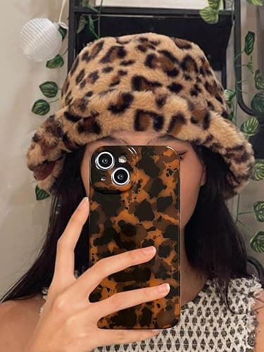 AMART for iPhone 14 Case Cute, Leopard Tortoise Shell Animal Print Phone Case Shockproof Bumper Women Girls Cool Protective iPhone Case for iPhone 14 (6.1 inch) ONLY thumbnail 7