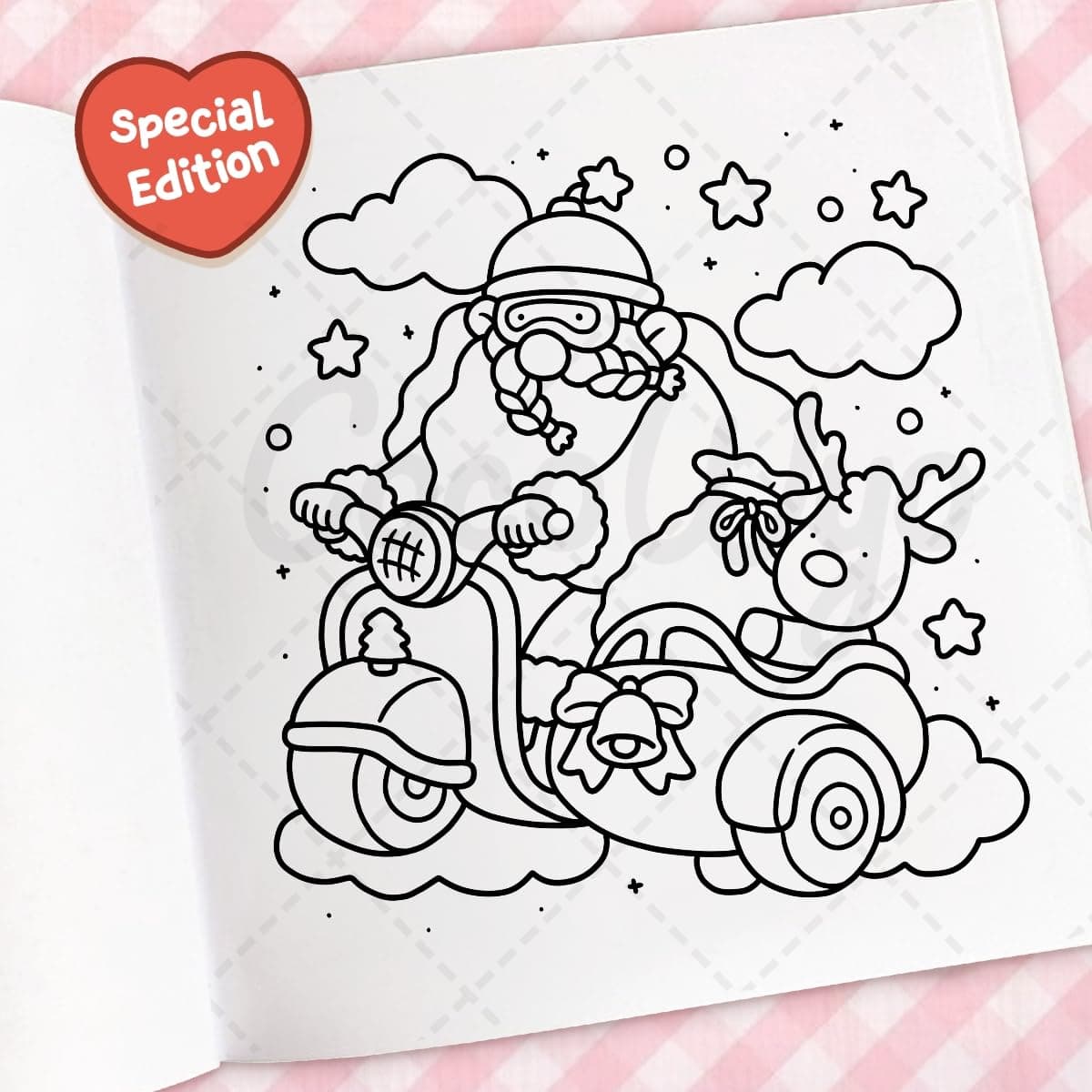 Cozy Christmas: The Cute and Relaxing Festive Colouring Book thumbnail 8