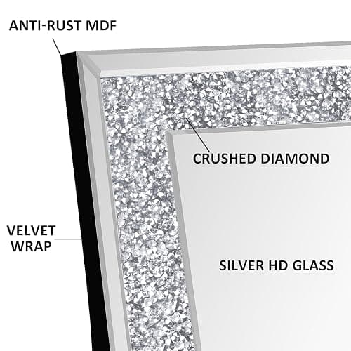 JACUKO Floor Mirror Full Length 18×59 Inch, Full Body Mirror with Frame, Wall Mirrors for Wall Full Length Mirror with Stand, Standing Mirrors for Dressing Bedroom Living Room Home Decor thumbnail 5