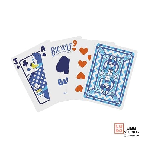 Bicycle Bluey Playing Cards Deck, Cute and Collectible Bluey Toys Deck of Card Game for Family Game Night Featuring Bingo, Chilli, and Bandit thumbnail 9